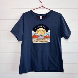 All Seeing Eye Youth T-Shirt
Navy Graphic T-Shirt with Positive Message Size M